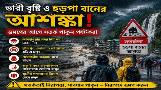 Warning of heavy rain and Harappa Ban; Administration's emergency guidelines for tourists