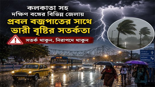 Heavy rain warning with strong thunderstorms in the next 3 to 6 hours