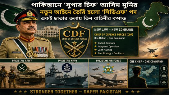 Asim Munir is 'Super Chief' in Pakistan; New law creates 'CDF' post, commands of three forces under one umbrella