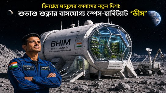 A new direction for human habitation on alien planets; Subhanshu Shukla's habitable space-habitat 'Bheem'