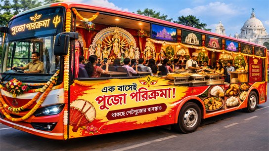 This time, the puja parikrama will be done in one bus! There will also be a pet puja arrangement