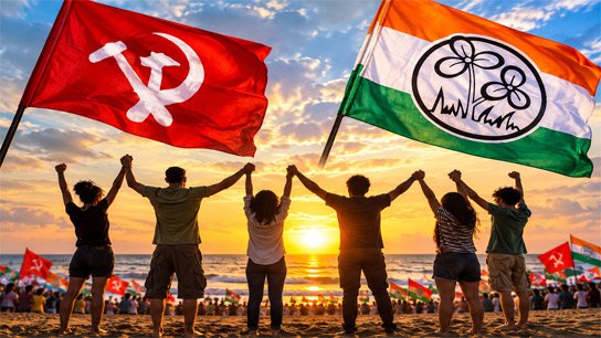 Who will listen to whom? Left-Trinamool alliance is forming at the ballot box in the pre-polls! A hint of a new equation!