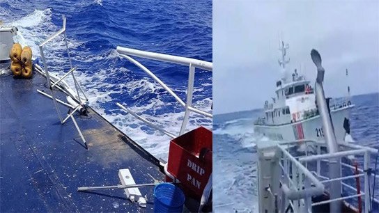 Chinese Coast Guard rams Philippine BFAR ship