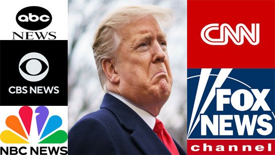 Trump bans 3 media outlets including CNN! 4 major US networks suspend coverage of the president