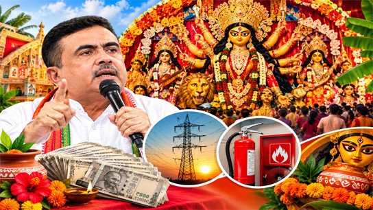 Shuvendur announces donation of 1 lakh taka for Puja! He also made a petition, liquor sale should be banned on Ashtami