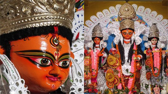 A premature call a month before Durga Puja! The Ghosh family's traditional 'Bhagwati Puja' in Rupganj, Durgapur