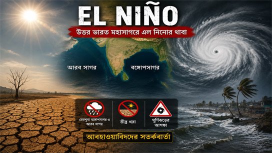 Cloudless Bay of Bengal and Arabian Sea, meteorologists fear severe drought and cyclones! El Nino's grip on the North Indian Ocean