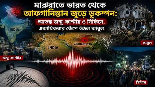 Earthquake hits India and Afghanistan in the middle of the night while people are sleeping peacefully