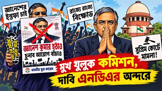 Protests are spreading across the state demanding Gyanesh's resignation; Opposition parties are on the road against Gyanesh Kumar, demanding that NDA partners open up