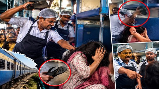 Female passenger slapped; Pantry staff harassed on moving train