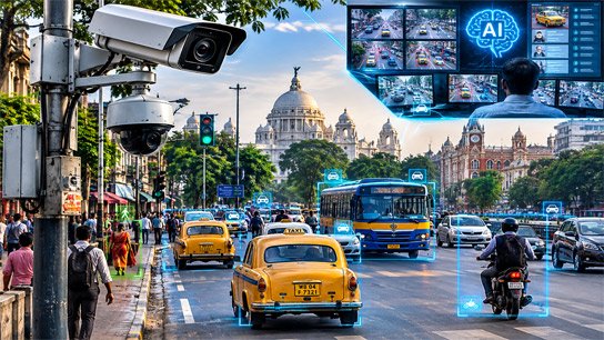 AI surveillance on Kolkata's roads; e-challan for violation of rules
