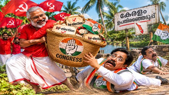 A blow after 00 days! Left holds Congress' 'hit' in Kerala, LDF makes a strong comeback in the by-elections