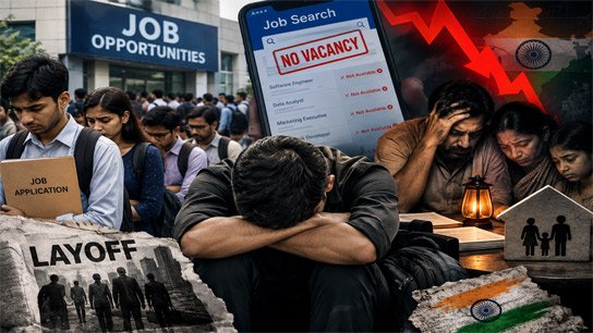 Job market plunges into chaos! In five minutes, the future of 80 Indian families is in darkness