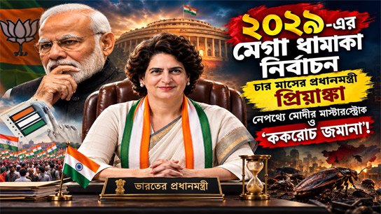 Bangabarta's AI prediction is a mega-bomb in 2029; Prime Minister Priyanka for four months, Modi's masterstroke in the background and 'cockroach era'!