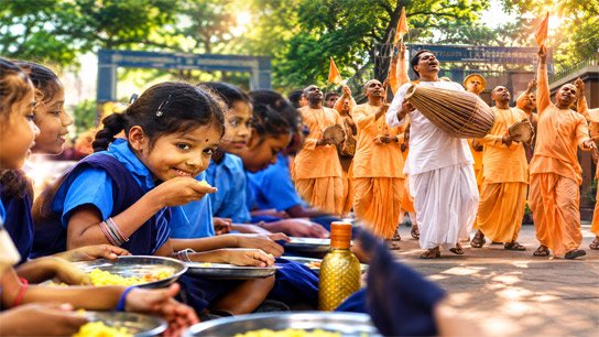 Mid-day meal will be provided in the old way! ISKCON opens its mouth