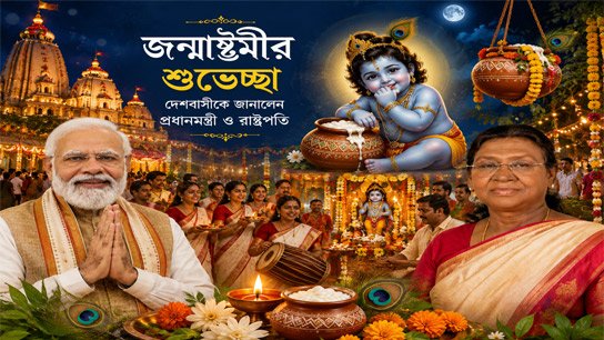 Prime Minister, President extend Janmashtami greetings