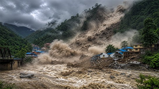 Another disaster in Nepal, landslides in the Chaulani River bring disaster