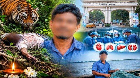 Tragic consequences of tiger attack, immortal Kultuli fisherman Aziz Molla donates organs even after death
