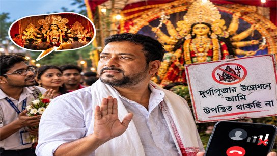 Minister Shankar Ghosh's exceptional decision to not attend the inauguration of Durga Puja