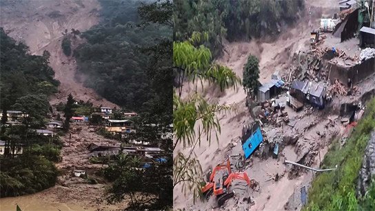 Severe landslides in Sikkim due to continuous rains; several hill villages submerged, road connectivity cut off