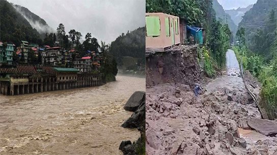 Heavy rains wreak havoc in the mountains; Sikkim hit by landslides, high alert in Nepal and Bhutan too