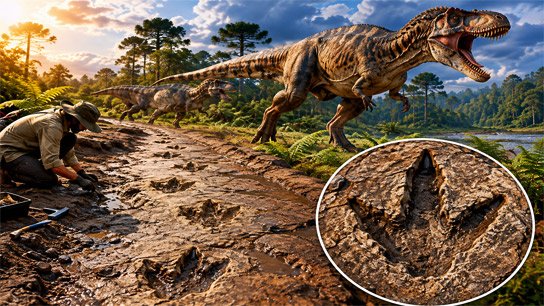 The path of the fierce dinosaurs of the Cretaceous period was discovered after 66.5 million years