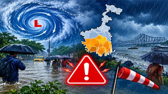 Extreme warning of very heavy rain in 4 districts of South Bengal