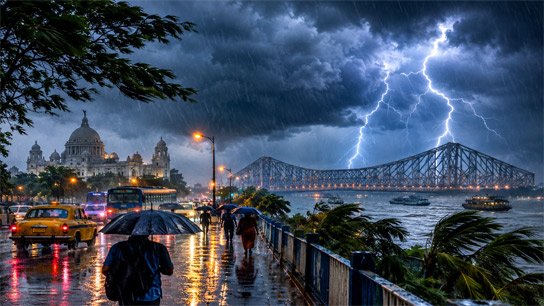 Active rain cell, possibility of rain with thunderstorm in Kolkata and several districts, warning issued