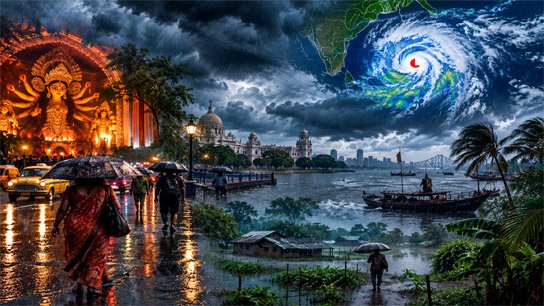 Not a cyclone, but a low-pressure area is a concern; Heavy to very heavy rains forecast in Bengal ahead of Mahalaya