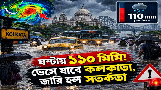 It's not over even after the 𝐋𝐀𝐍𝐃𝐅𝐀𝐋𝐋! 110 mm per hour! Kolkata will be flooded, warning issued