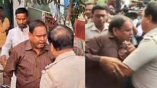 Humayun Kabir detained in Rejinagar, police dragged the MLA to the police station after an argument