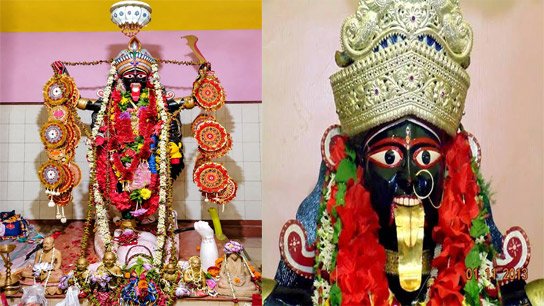 400-year-old awakened goddess Dakshinakali; Bagnan's traditional Khalor Kalibari