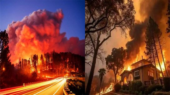 Wildfires rage across California, hundreds of homes destroyed, thousands homeless