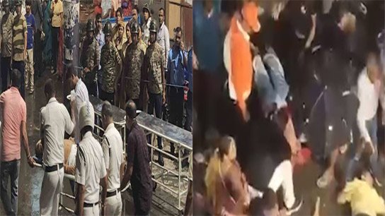 Disaster at Chorbagan on the evening of Saptami! Several people trampled at the entrance to the pavilion, death feared