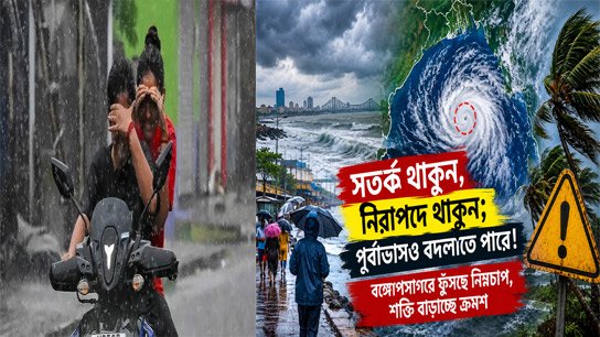 Be careful, be safe; forecast may change! Low pressure is blowing in the Bay of Bengal, gradually increasing in strength
