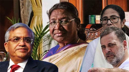 India at the President's doorstep demanding the dismissal of the CEC, Rahul-Priyanka arrested after 8.5-hour street protest!
