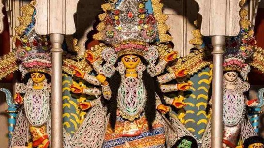 Durga Puja at Dattabari in Hatkhola, a unique blend of tradition and patriotism