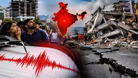 India is at risk of a major earthquake of magnitude 8.1 at any moment