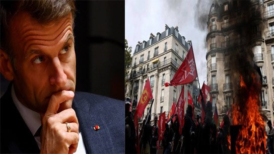 Macron is fuming with anger against the 'far left', France will burn in the flames of protests today too!
