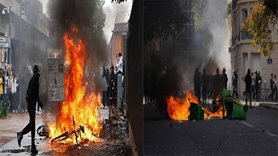 Angry students take to the streets in France demanding education reform; police crack down hard
