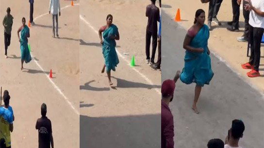 Barefoot, sari tucked around waist! Housewife from Jharkhand crosses 1,600 meters in 7 minutes