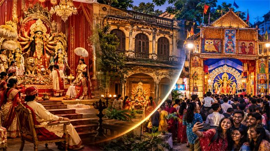 From the splendor of kings and landlords to the theme of neighborhoods; The fairy tale of Durga Puja becoming universal, beyond the tradition of banedi houses