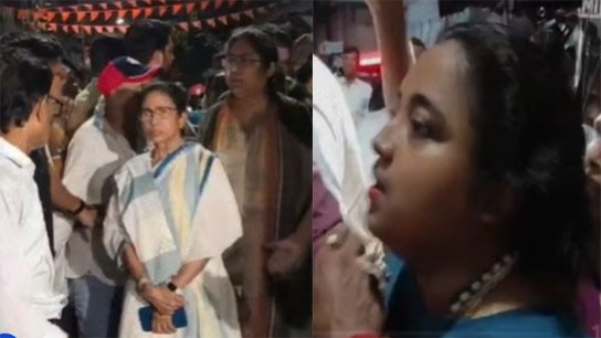 Mamata Banerjee faces knife attack while inaugurating a neighborhood puja, at Kalighat