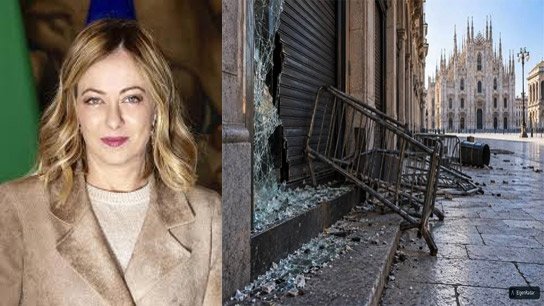 Intense protests in Milan, Italy, police use tear gas and water cannons, Meloni holds emergency meeting