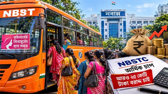 Financial pressure on NBSTC for free bus travel for women; Corporation seeks additional allocation of Tk 25 crore from Navanna