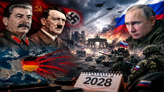 Fears of Stalin-Hitler history repeating itself! Russian attack on Germany by 2028?