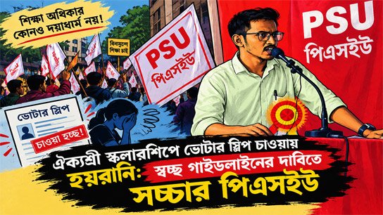 Harassment over demand for voter slips in Aikyashri Scholarship: PSUs demand transparent guidelines