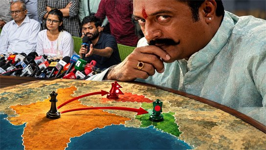 Is there a plan to change the government in India along the lines of Bangladesh and Nepal? Prakash Raj strongly attacks the Modi government