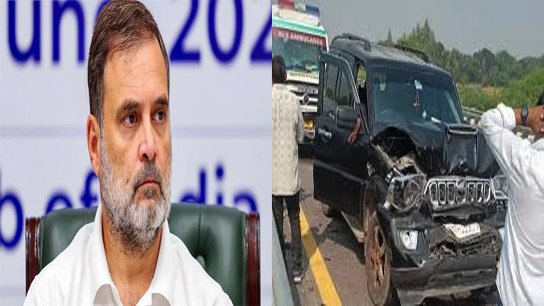 Rahul Gandhi's convoy meets with accident in Uttar Pradesh, many injured