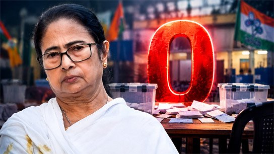 Mamata Trinamool candidate did not get a single vote in any booth